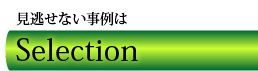 見逃せない事例はSelection