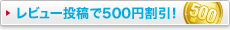 レビュー投稿で500円割引！